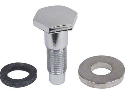 Scott Drake Seat Belt Bolt Set/ Chrome/ Incl Washers & Spacers