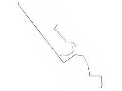 1966 Ford Thunderbird Front To Rear Fuel Line, 2-Piece, 3/8 OEM Steel