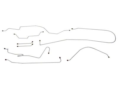 1966 Chevy-GMC Truck 2wd Manual Drum Brake Line Set 8pc, 1/2 ton, Shortbed, Stainless Steel