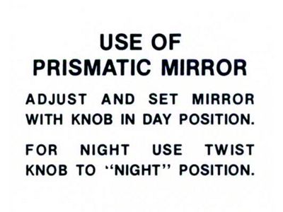 1966 Icd Prismatic Mirror Inst