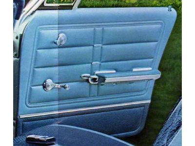1966 Impala 4 Door Hardtop Unassembled Front Door Panels, Pair
