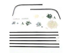 Side Molding Set,2-Door Impala,8-Pcs w/Clips,1966