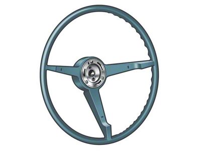 1966 Mustang 3-Spoke Steering Wheel, Aqua