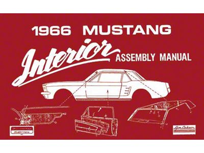 1966 Mustang Interior Trim Assembly Manual, 73 Pages