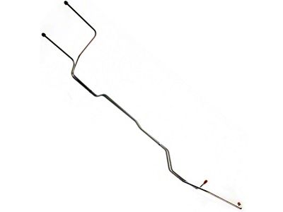 1966 Mustang OEM Steel C4 Transmission Cooler Line Set, 200 6-Cylinder (C4 Trans/200ci 6-Cylinder)