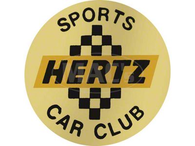 1966 Mustang Shelby Hertz Wheel Center Decal