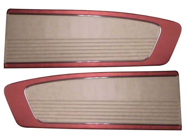 1966 Mustang Standard Interior 2-Tone Door Panels in Factory Colors, Distinctive Industries