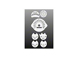 White Face Gauge Overlay Kit (1966 Mustang)