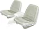 1966 Ford Thunderbird Front Bucket Seat Covers, Vinyl, White 43, Trim Code G1-G9 Or P1-P9, Without Reclining Passenger Seat