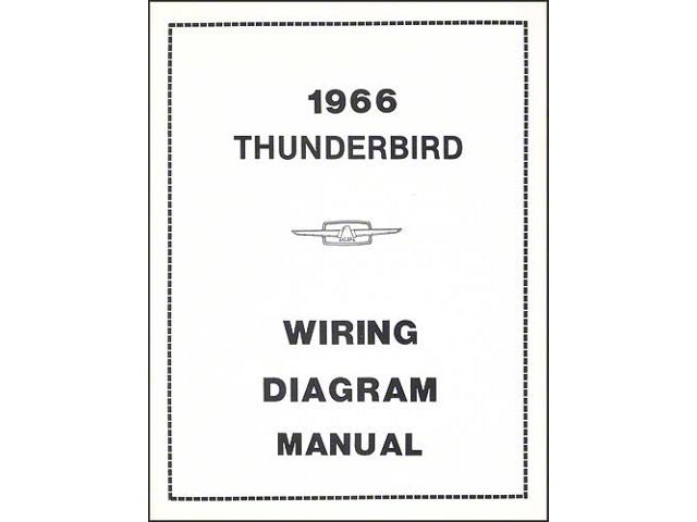 1966 Thunderbird Wiring Diagram Manual, 20 Pages