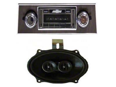 Custom Autosound 68-69 USA-630, Radio,w/Walnut Bezel,w/Speaker