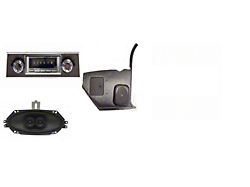 Custom Autosound 67-67 740 Radio,With Walnut Bezel w/Speakers