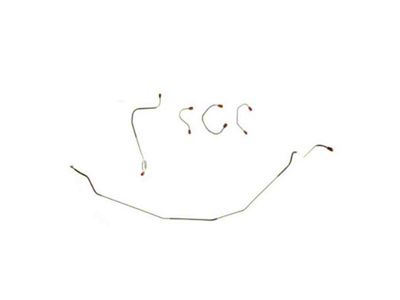 1967-1968 Camaro Brake Line Set, Front, Steel, For Cars With Power Disc Brakes