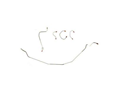 1967-1968 Camaro Brake Line Set, Front, Steel, For Cars With Power Disc Brakes