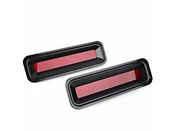 1967-1968 Camaro Gloss Black Billet RS Style Taillights With LED