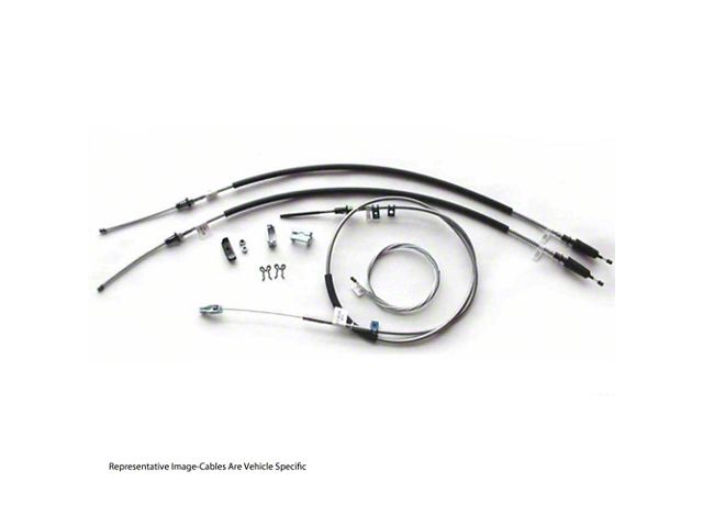 1967-1968 Chevy-GMC Truck Parking Brake Cable Set, Half Ton 4WD Longbed, OE Steel