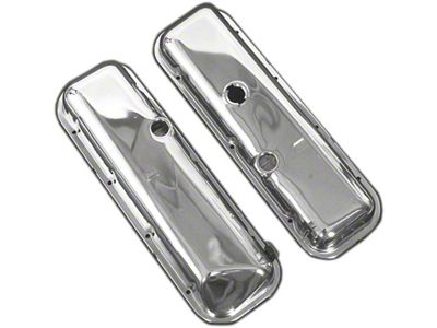 1967-1968 Corvette Valve Covers 427ci Chrome With Power Brakes