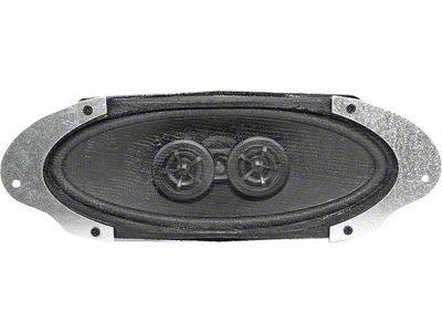 Custom Autosound 1967-1968 Mustang 140W Dual Voice Coil Radio Speaker Assembly for Cars without A/C