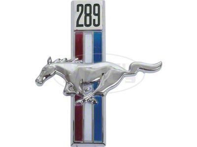 Scott Drake 1967-1968 Mustang 289 Fender Ornament, Left