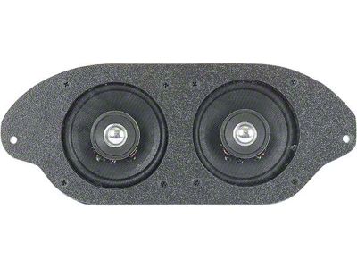 Custom Autosound 1967-1968 Mustang 30W Dual Front Radio Speaker Assembly for Cars without A/C