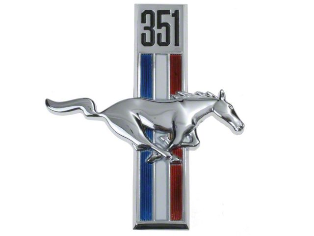 1967-1968 Mustang 351 Running Horse Emblem, Right