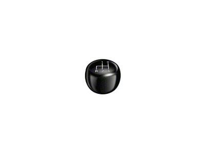 1967-1968 Mustang 4-Speed Manual Transmission Floor Shift Knob, Black with White Shift Pattern