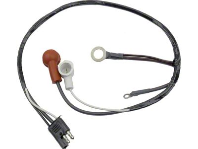 1967-1968 Mustang Alternator to Voltage Regulator Wiring, 351C/390/428/429 V8 without Tachometer