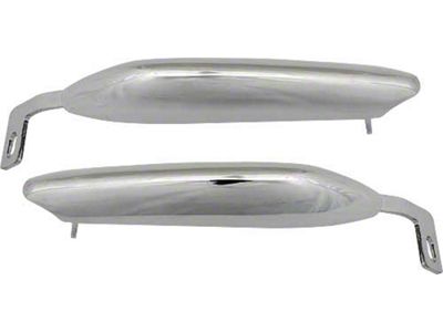 OPR 1967-1968 Mustang Chrome Front Bumper Guards without Holes for Pads