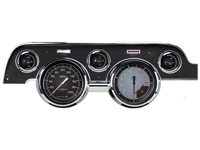 1967-1968 Mustang Classic Instruments Autocross Style 5-Gauge Set