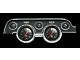 1967-1968 Mustang Classic Instruments Hot Rod Style 5-Gauge Set with Black or White Background, Includes Dash Bezel