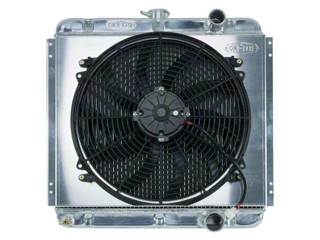 1967-1968 Mustang COLD-CASE 20 Aluminum Radiator Kit w/16 Electric Fan, 289/302 V8 w/Manual Transmission