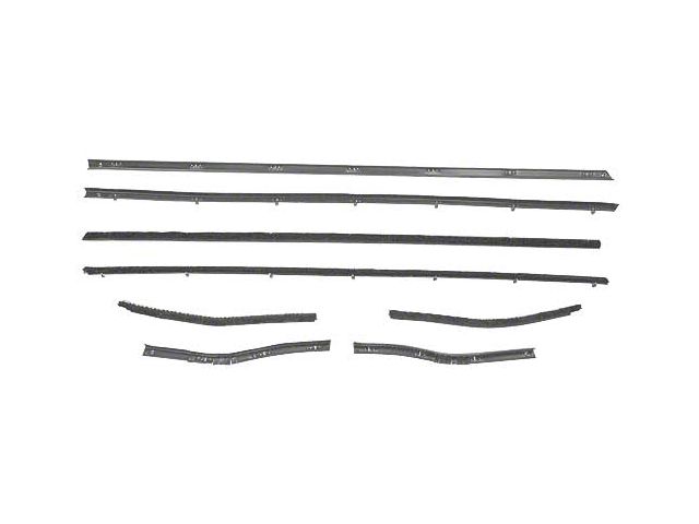 Belt Weatherstrip Kit/ 8 Pcs/ 67-68 Mustang