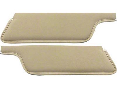 1967-1968 Mustang Coupe or Fastback Sun Visors, Parchment