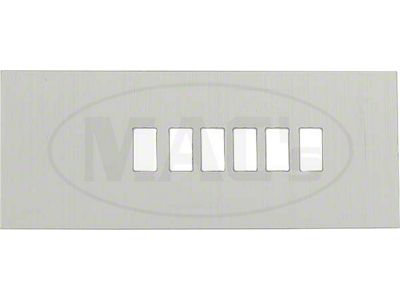 1967-1968 Mustang Deluxe Interior Automatic Transmission Shift Selector Dial Bezel, Brushed Aluminum