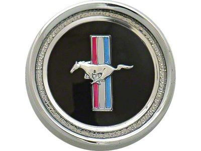 Scott Drake 1967-1968 Mustang Deluxe Interior Dash Panel Emblem Insert and Base Assembly