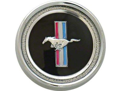 1967-1968 Mustang Deluxe Interior Dash Panel Emblem Insert and Base Assembly