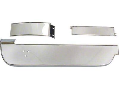 1967-1968 Mustang Deluxe Interior Dash Trim Panel Base Set for Cars without A/C, 3 Pieces