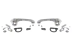 1967-1968 Mustang Door Handle Kit with Satin Chrome Finish, Show Quality