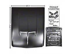 Eleanor-Style Steel Hood (67-68 Mustang)