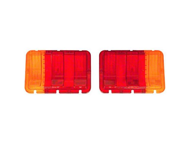 1967-1968 Mustang Euro-Style Tail Light Lenses, Pair (Australian/European Models)