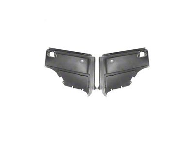 1967-1968 Mustang Fastback Lower Quarter Panel Trim Panels, Pair