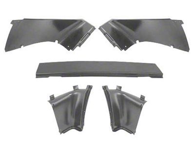 OPR 1967-1968 Mustang Fastback Quarter Panel Trim Set, 5 Pieces