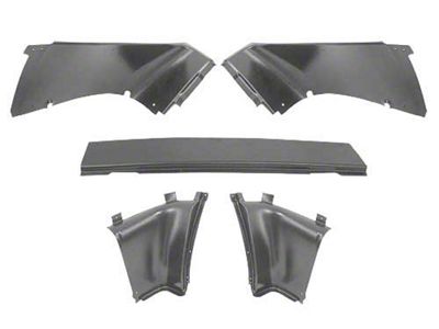 1967-1968 Mustang Fastback Quarter Panel Trim Set, 5 Pieces