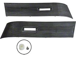 Fastback Roof Quarter Vent Grilles, Chrome (67-68 Mustang)