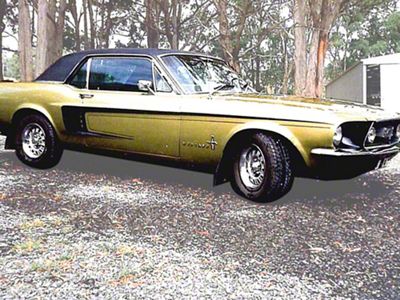 1967-1968 Mustang Hardtop Quarter Window Glass, Right