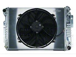 1967-1969 Camaro Cold Case Aluminum Radiator & Fan Kit, AT, Single 16 Inch Fan & Shroud Big Block