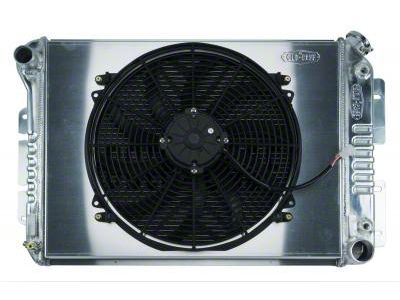 1967-1969 Camaro Cold Case Aluminum Radiator & Fan Kit, AT, Single 16 Inch Fan & Shroud Big Block