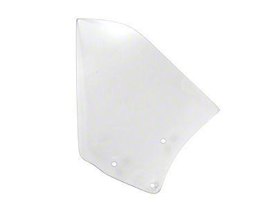 1967-1969 Camaro Convertible Quarter Window Glass, Clear, Left