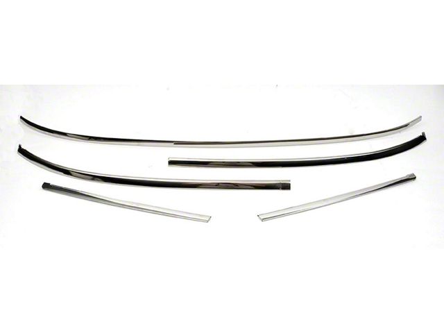 1967-1969 Camaro Convertible Windshield Molding Set, Show Correct