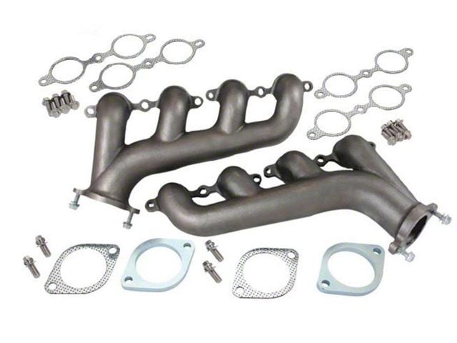 1967-1969 Camaro Rear Dump Cast Iron LS Exhaust Manifolds, Raw